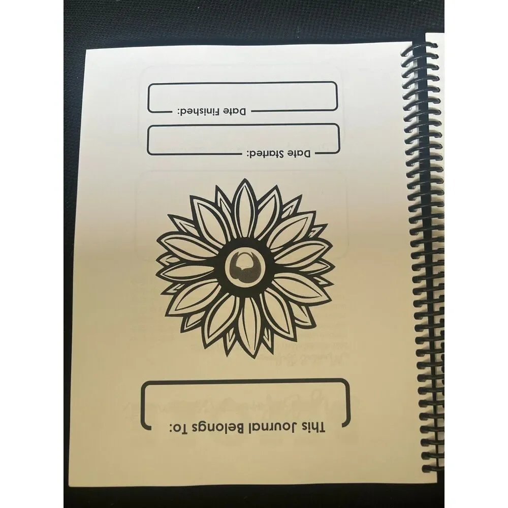 Wellness Daily Gratitude Journal MessyNessyDesigns Tracker Self Care Notebook